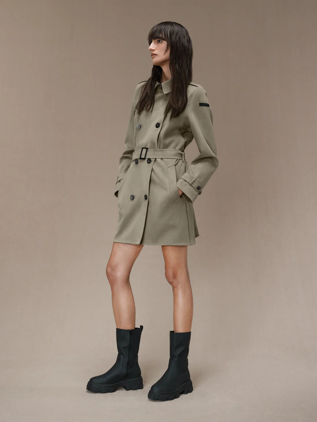 DW4-580 Trench Nabucco Shell Taupe Woman