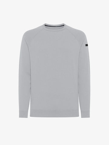 UW5-120 Maglia Amos Cotton Round Light Grey Man
