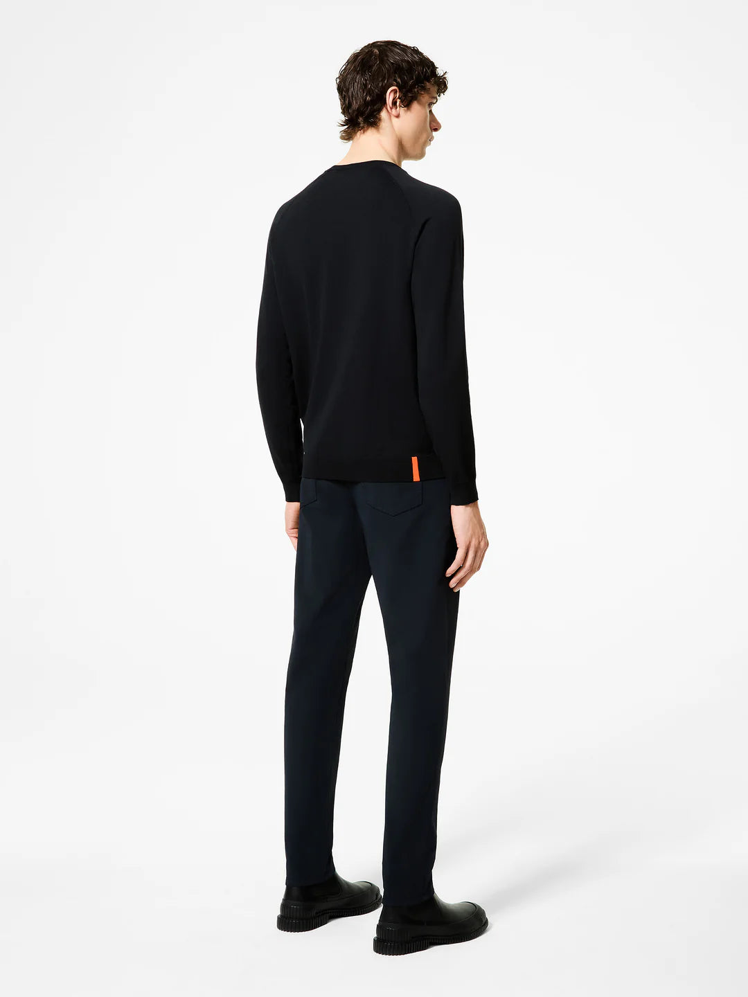 UW5-120 Maglia Amos Cotton Round Black Man