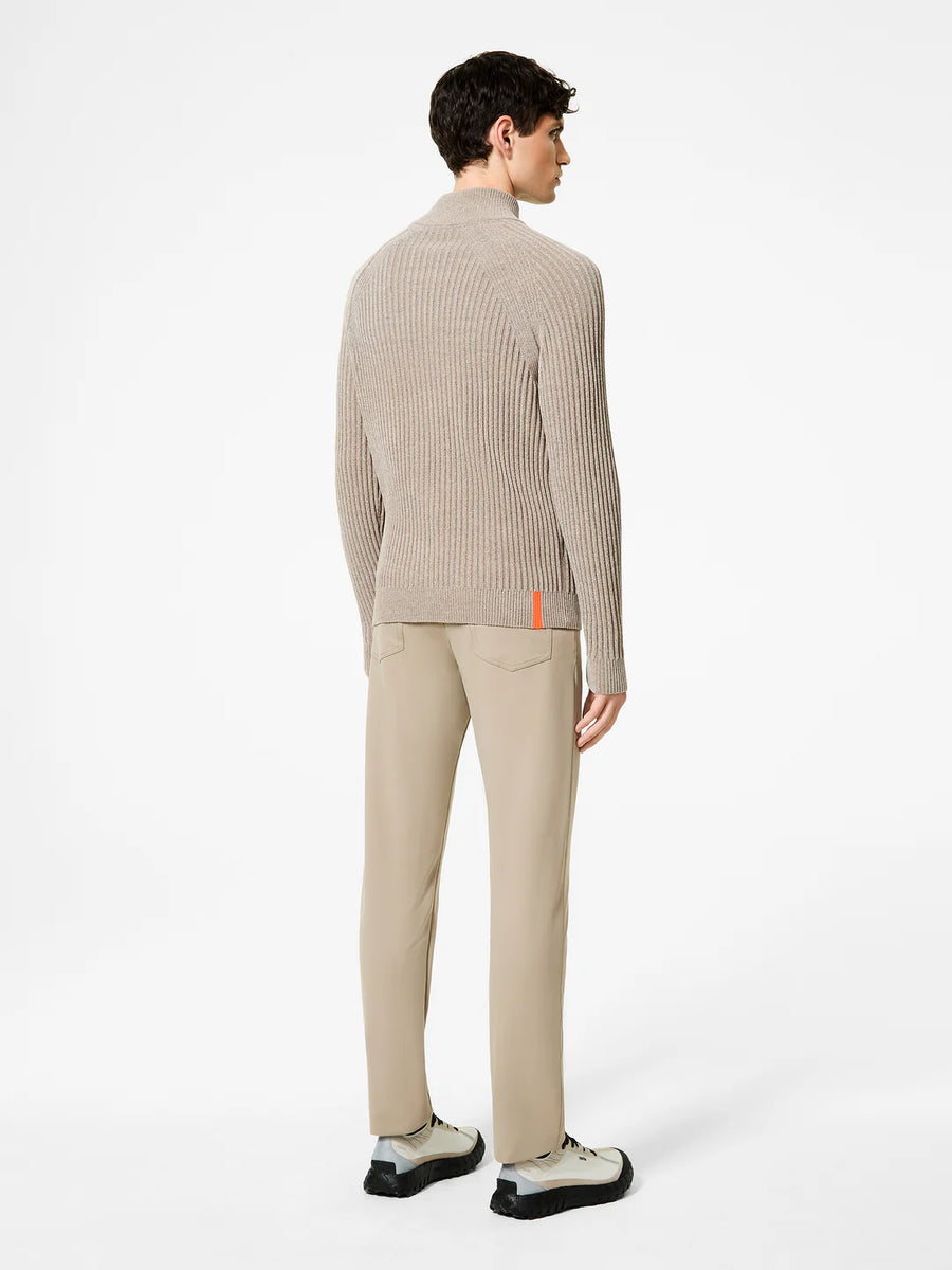 UW5-139 Maglia Velvet Rave Full Zip Tabacco Man