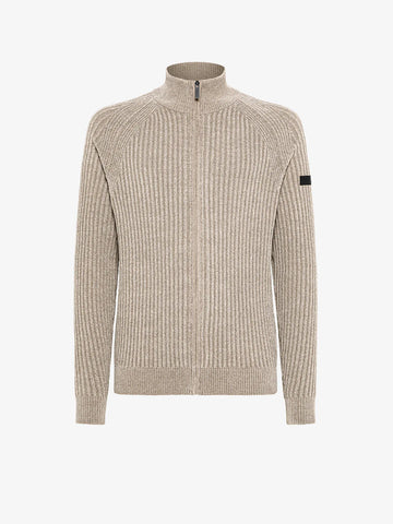 UW5-139 Maglia Velvet Rave Full Zip Tabacco Man