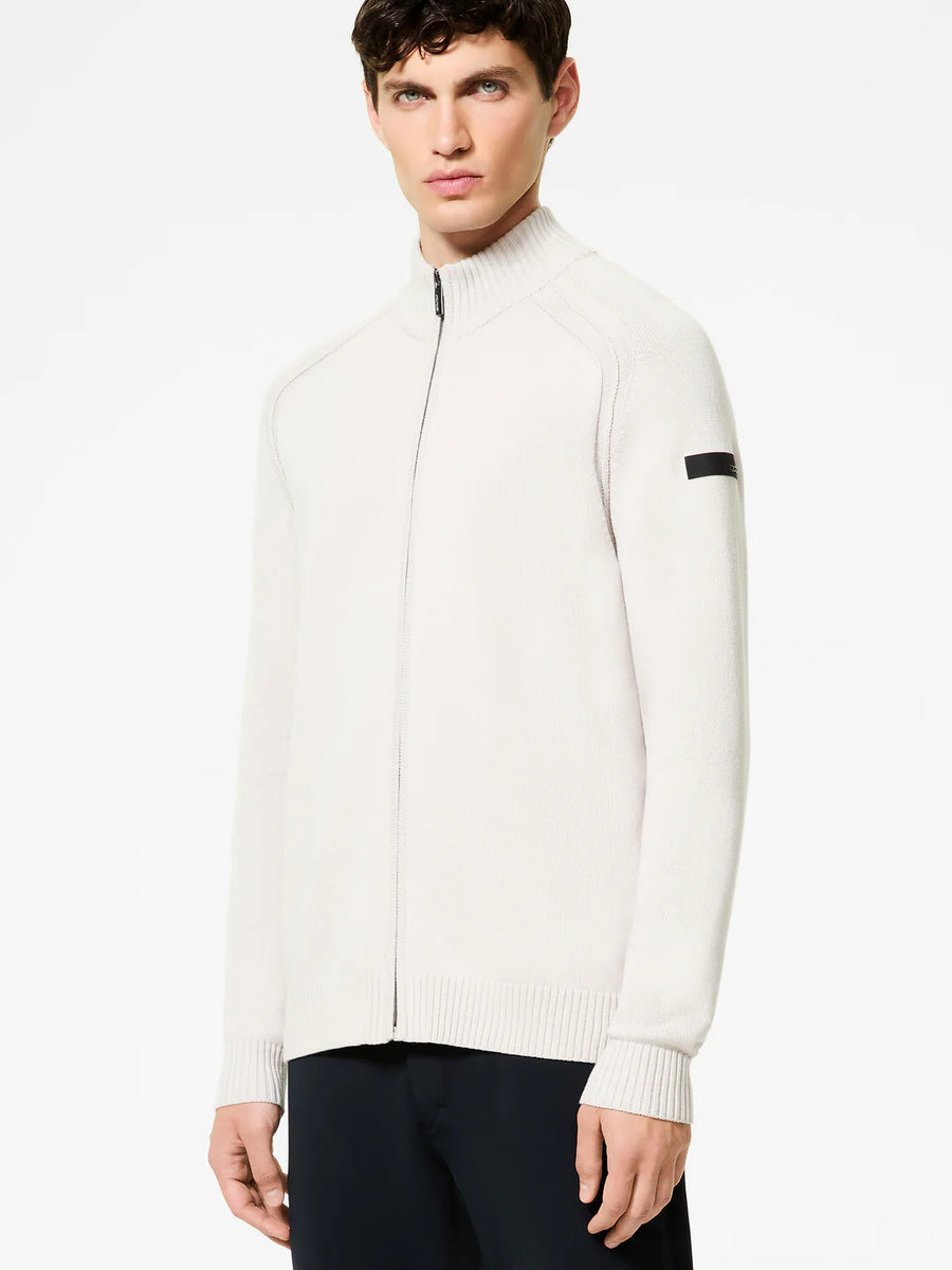 UW5-142 Maglia Cotton Plain Full Zip Blue/Black Man
