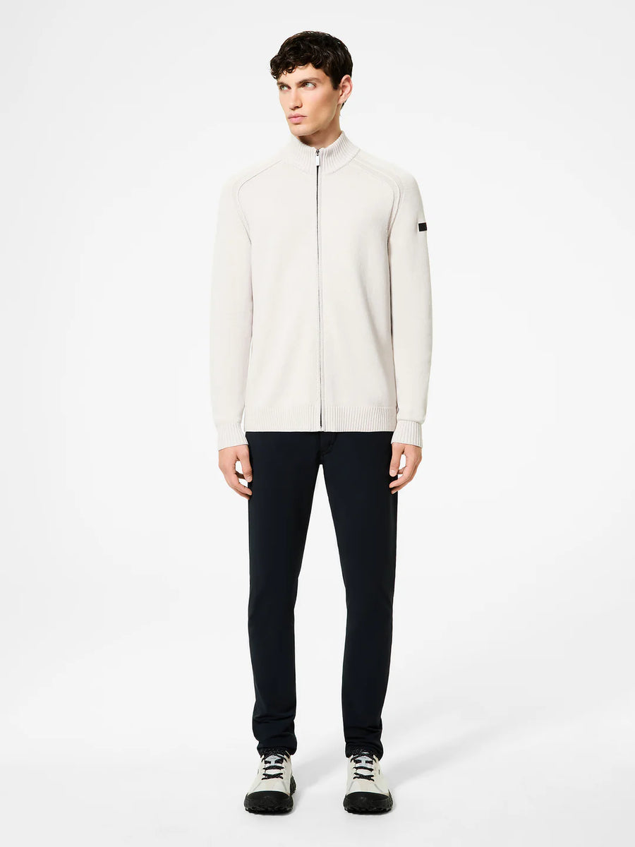 UW5-142 Maglia Cotton Plain Full Zip Blue/Black Man