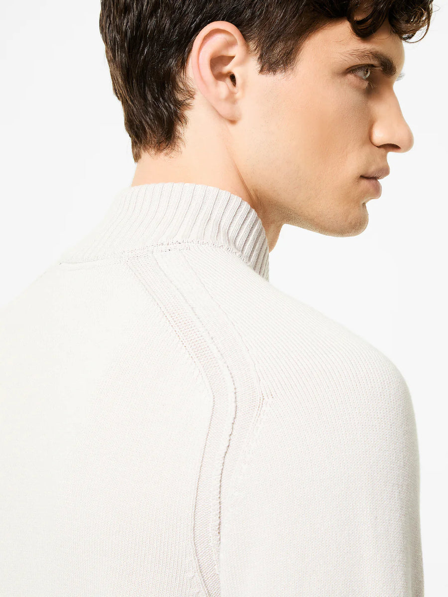 UW5-142 Maglia Cotton Plain Full Zip Blue/Black Man