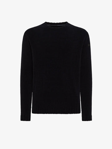 UW5-160 Maglia Cinematt Round Knit Black Man