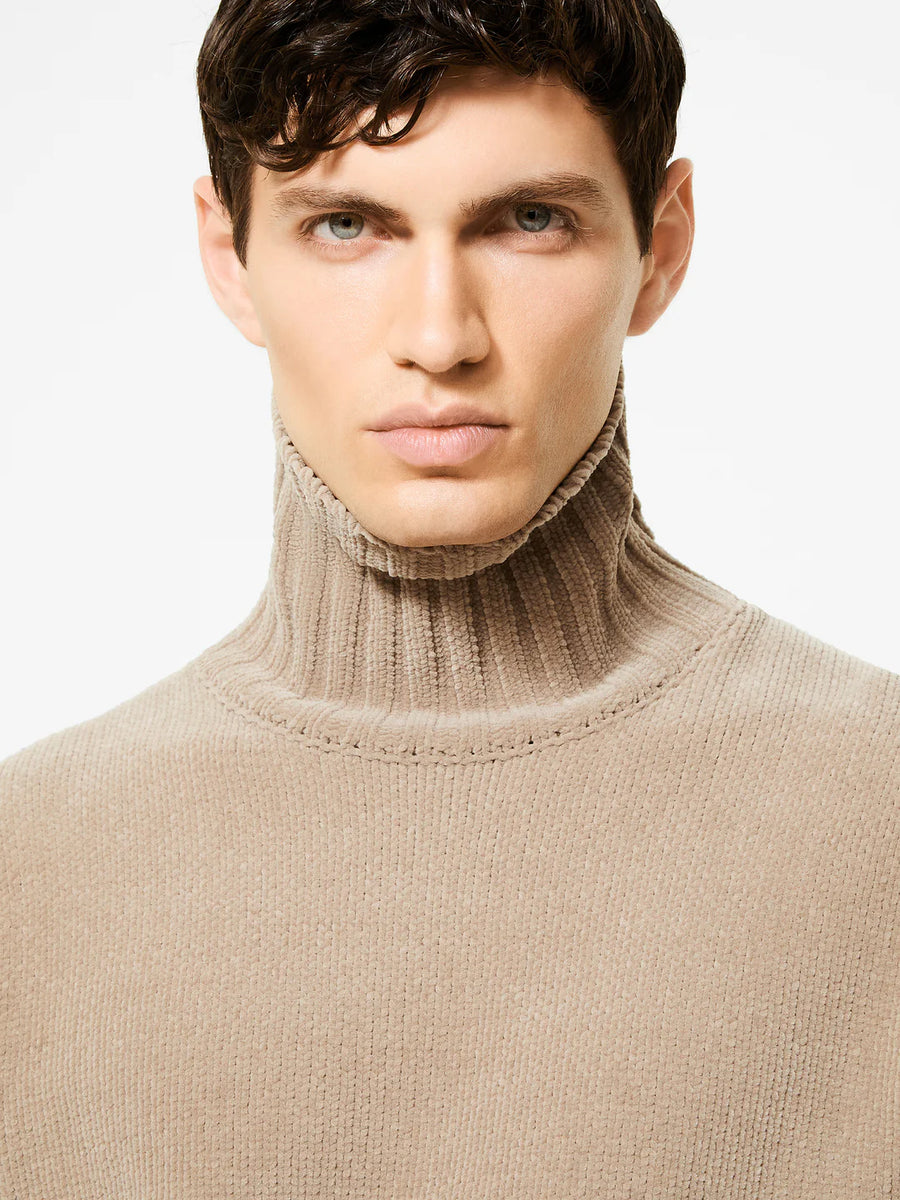 UW5-161 Maglia Cinematt Turtleneck Knit Tabacco Man
