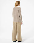 DW5-634 Maglia Velvet Vent V-Neck Tobacco Woman