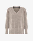 DW5-634 Maglia Velvet Vent V-Neck Tobacco Woman