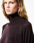 DW5-664 Maglia Cupro Turtleneck Soft Black Woman