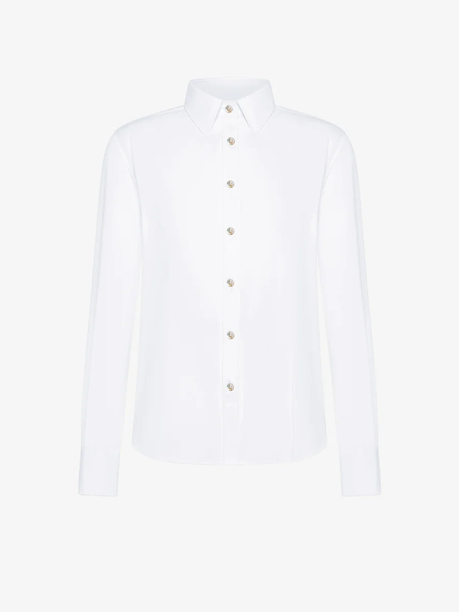 DW5-800 Oxford Wom Shirt White Woman