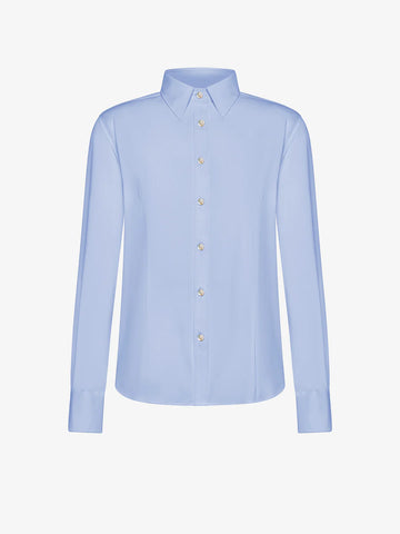 DW5-800 Oxford Wom Shirt Light Blue Woman