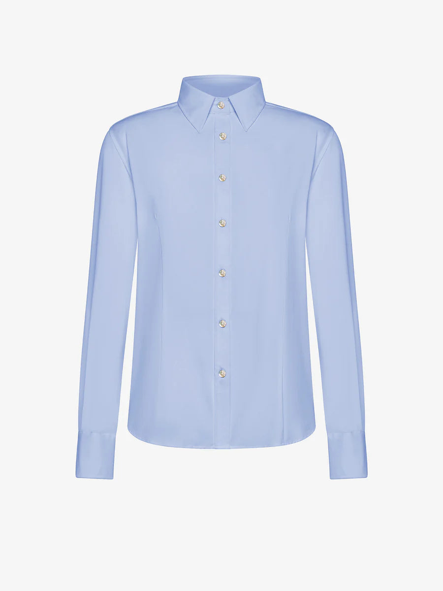 DW5-800 Oxford Wom Shirt Light Blue Woman