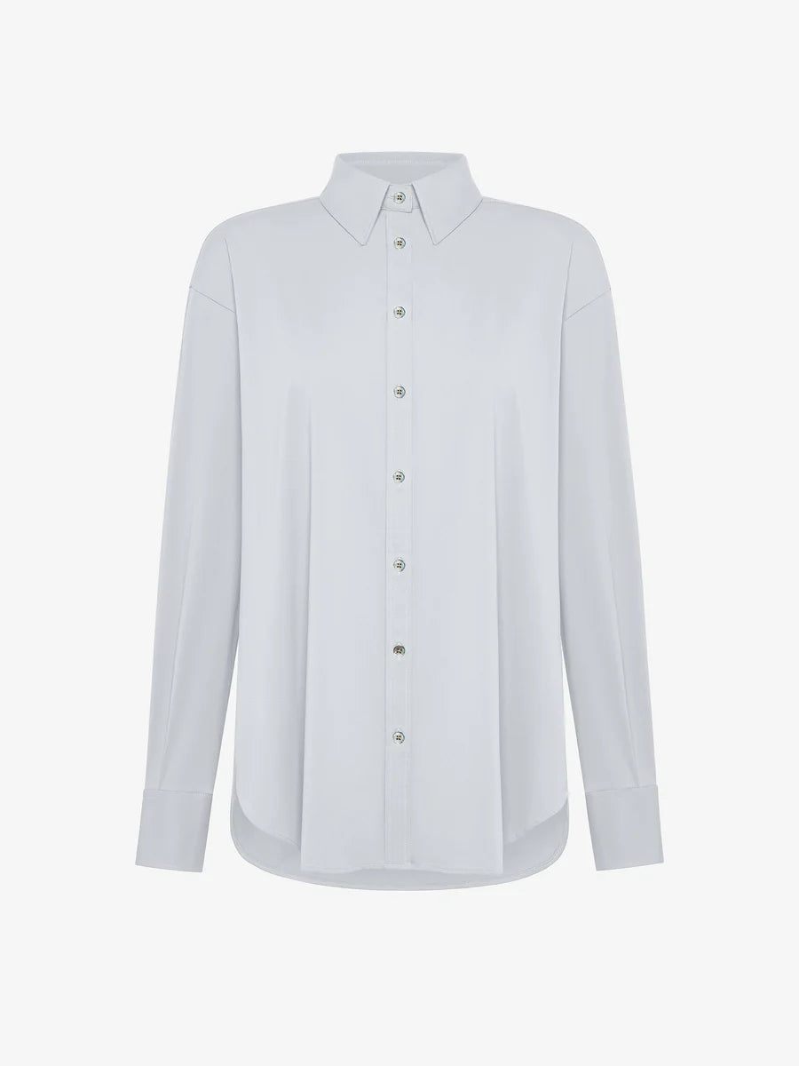 DW5-802 Oxford Boyfriend Shirt White Woman