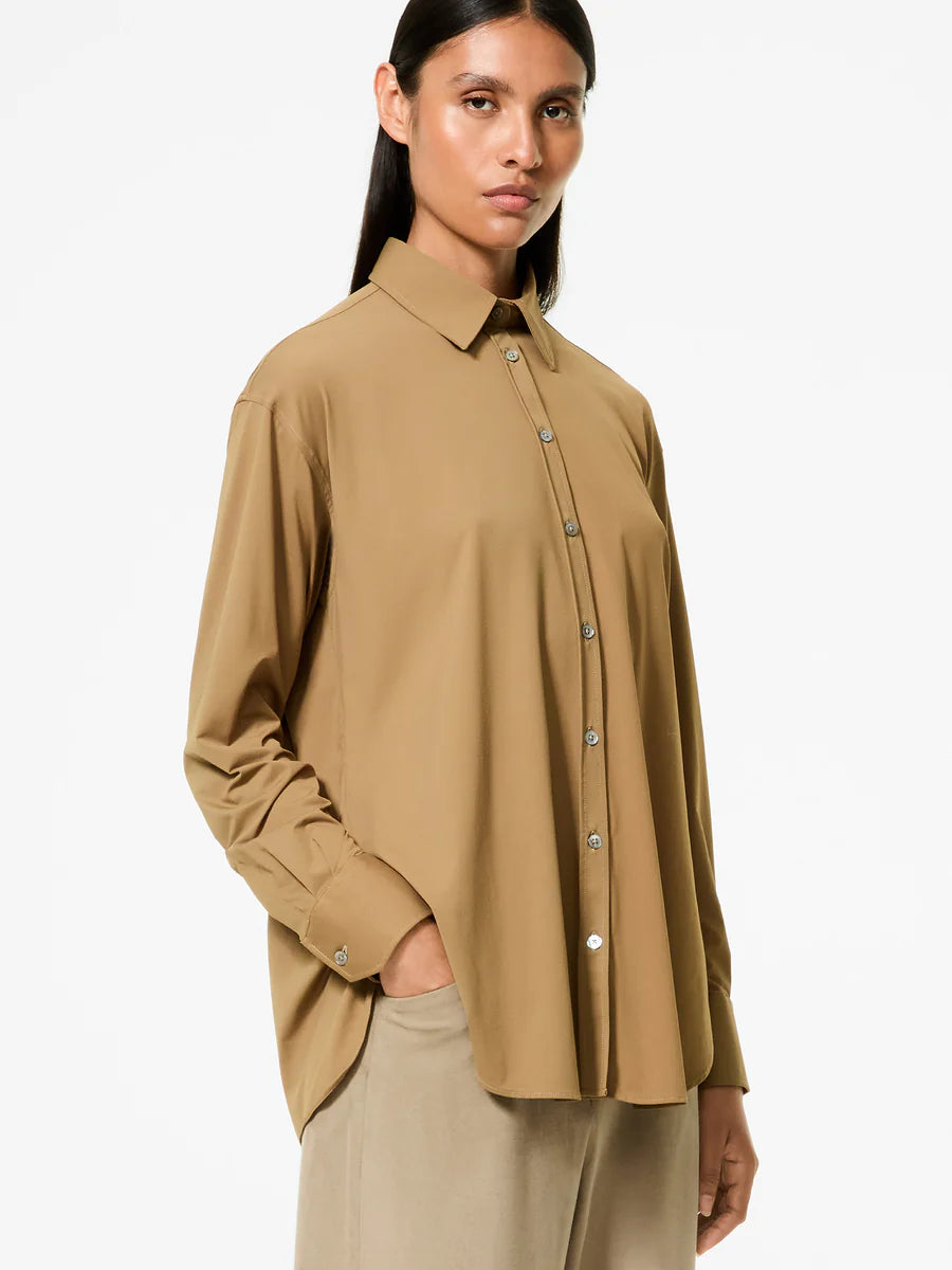 DW5-802 Oxford Boyfriend Shirt White Woman
