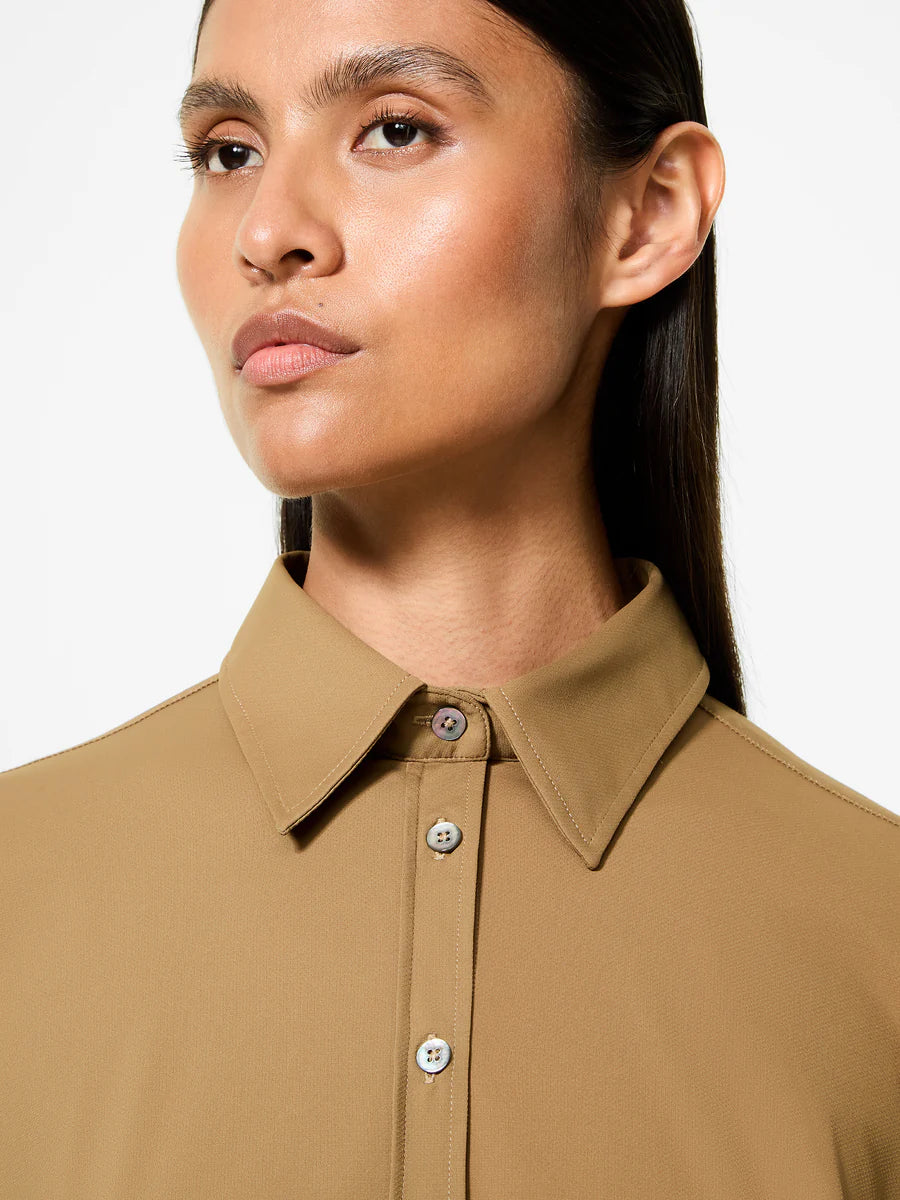 DW5-802 Oxford Boyfriend Shirt White Woman