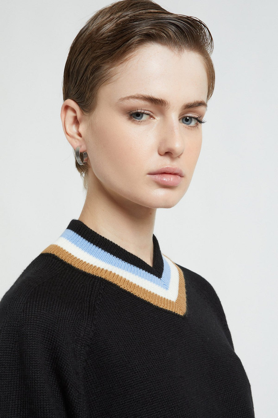 W5-DK9216 Maglia Cropped Nero