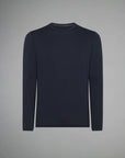 UW3-070 T-Shirt Oxford Manica Lunga Blue/Black Man