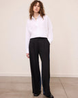 W6-DP0104 Pantalone Palazzo Bimateriale