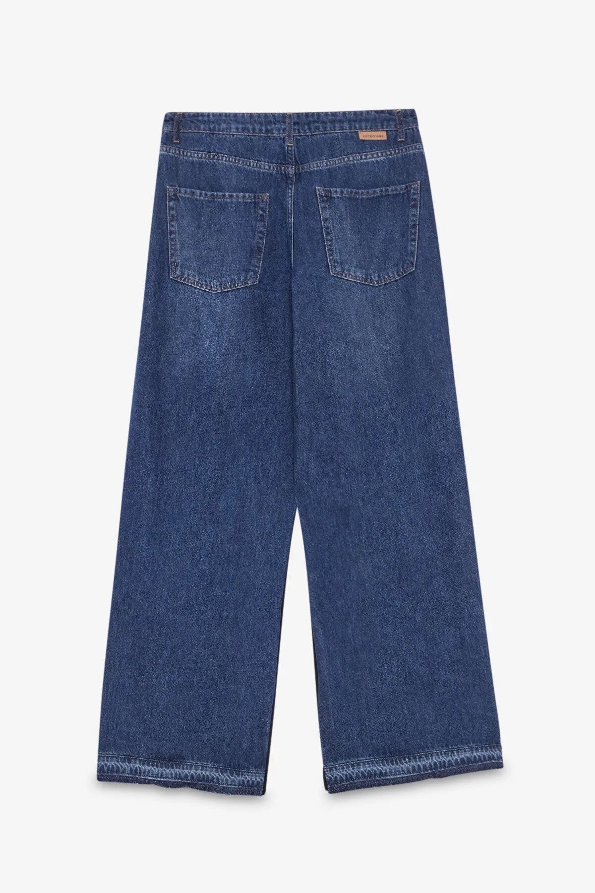 W6-DP0104 Pantalone Palazzo Bimateriale