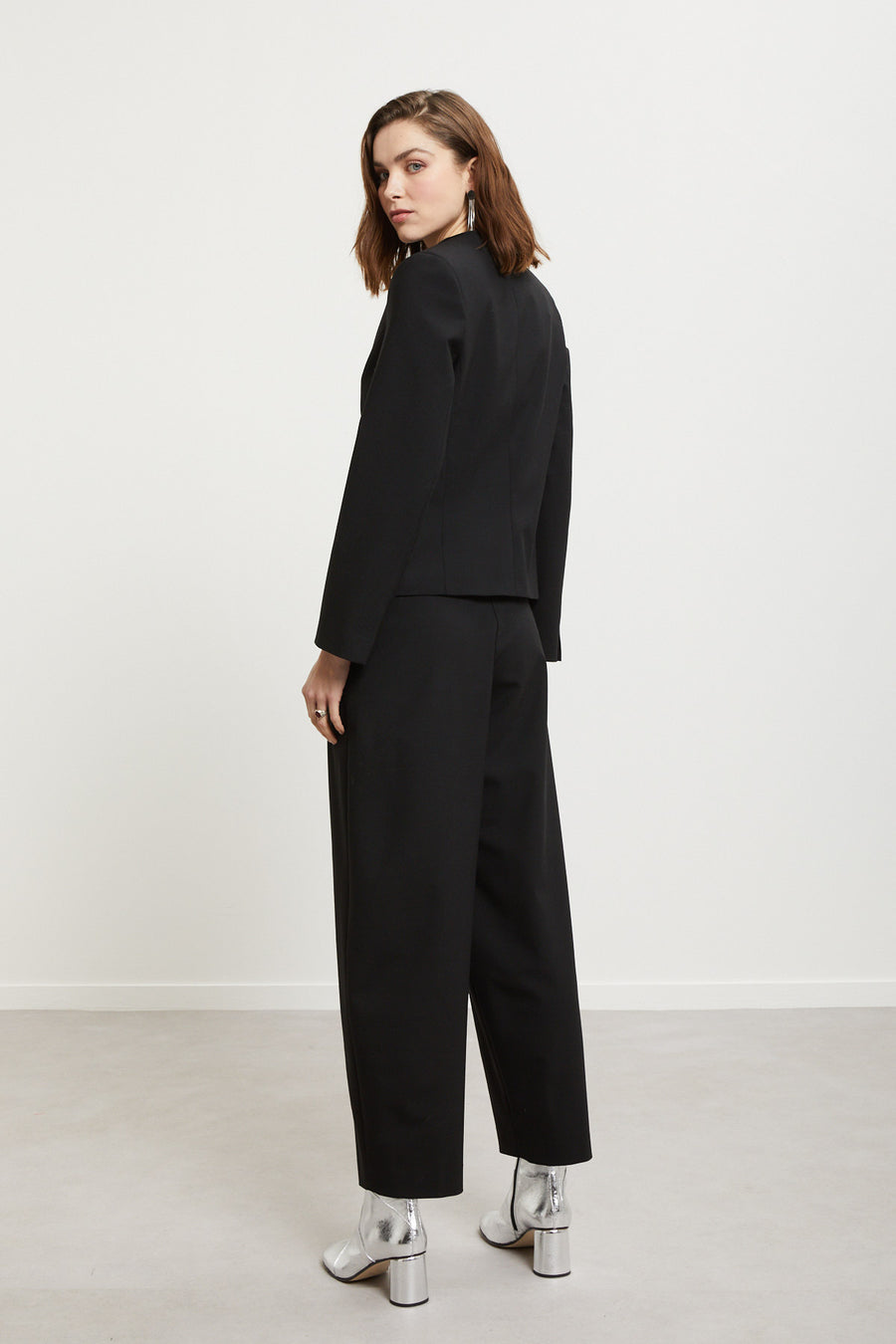 W5-DP9936 Pantalone Balloon Nero