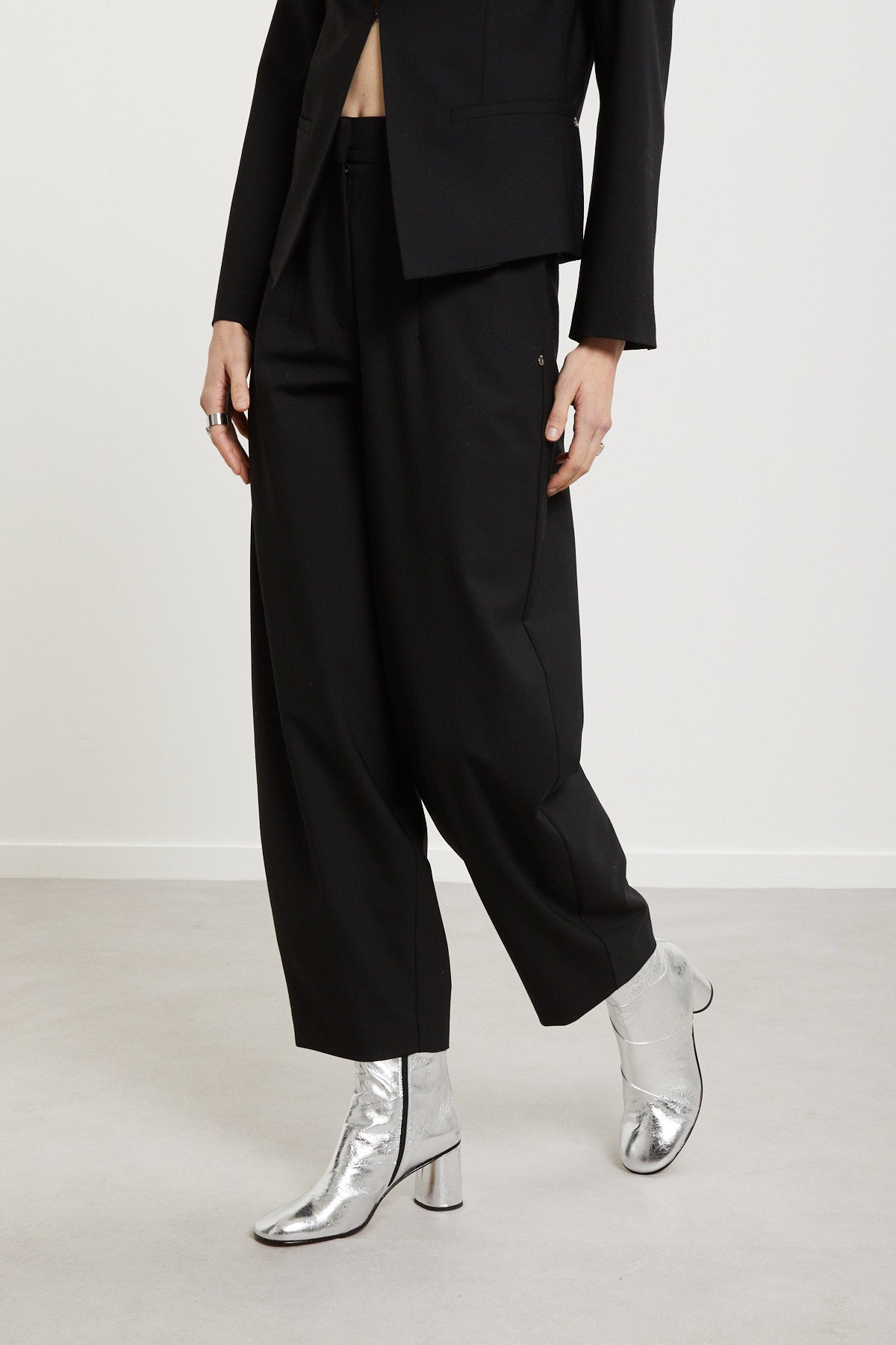 W5-DP9936 Pantalone Balloon Nero