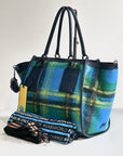 W2-Anastasia L Borsa Plaid Freddi Inchiostro Blu