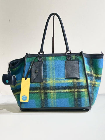 W2-Anastasia L Borsa Plaid Freddi Inchiostro Blu