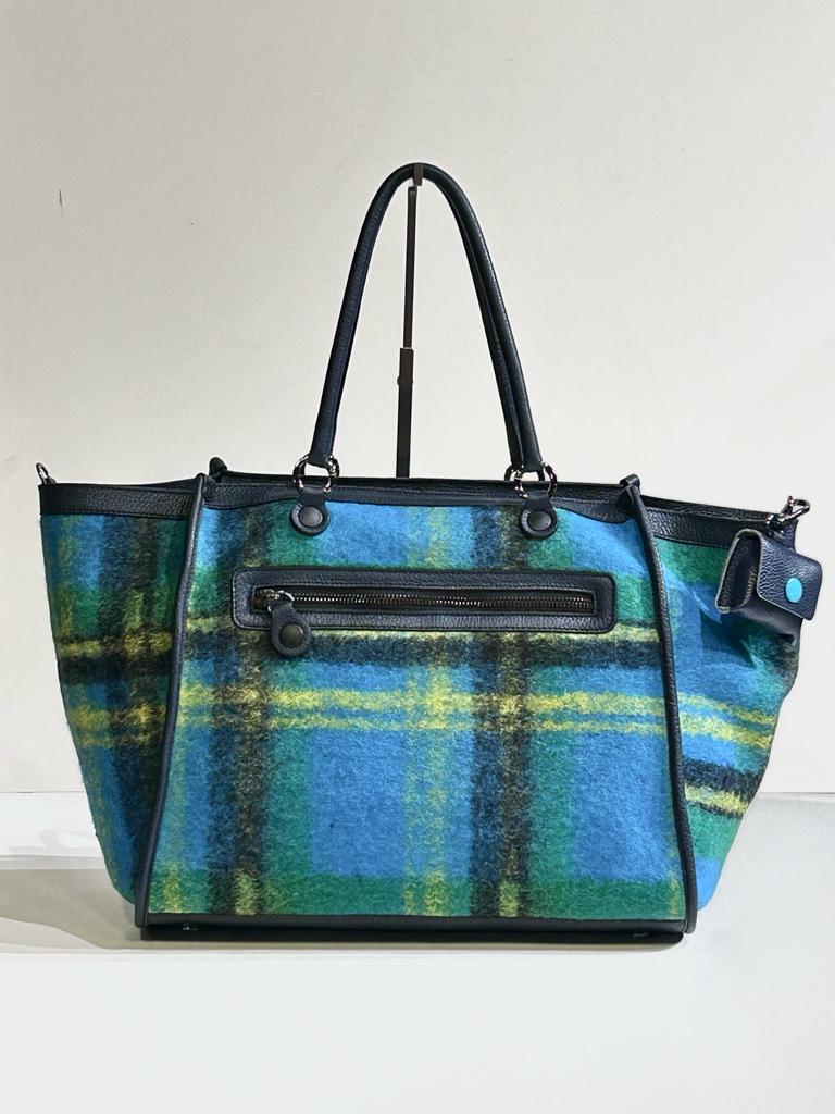 W2-Anastasia L Borsa Plaid Freddi Inchiostro Blu