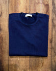 W2-006 Maglia Girocollo Merino 23 Blu Man