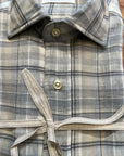 W1-DIFN7L Camicia Regular Quadri Grigio Man