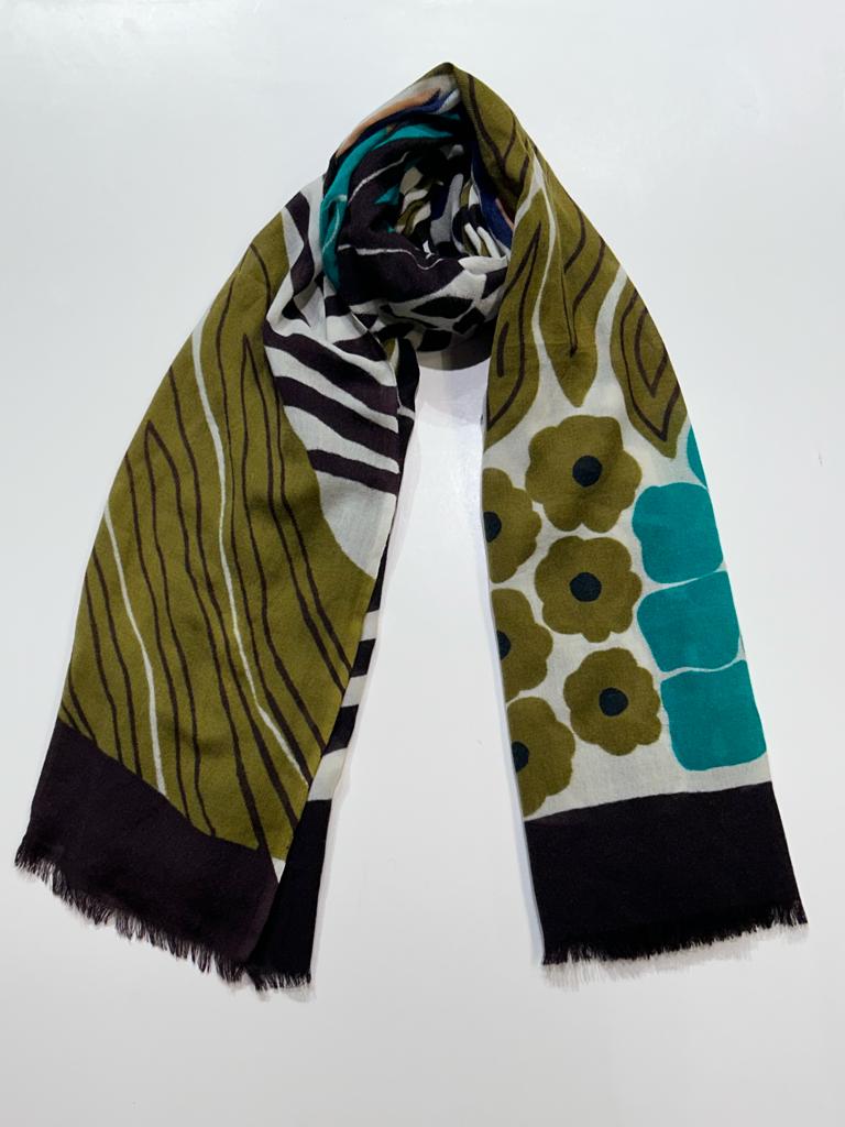 W2-Ortensia Sciarpa 2028 Verde