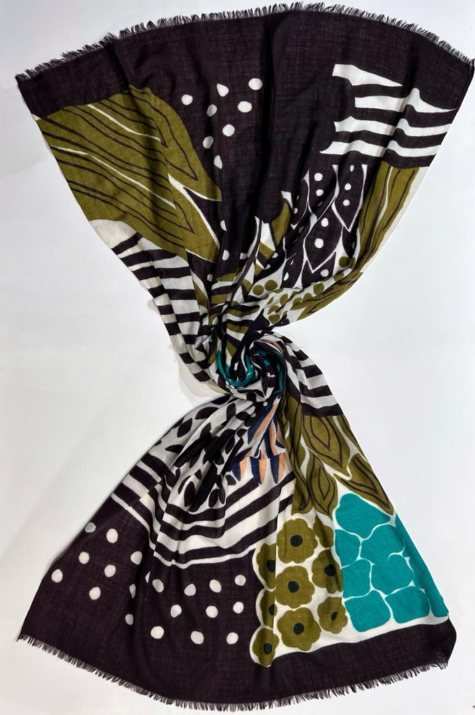 W2-Ortensia Sciarpa 2028 Verde