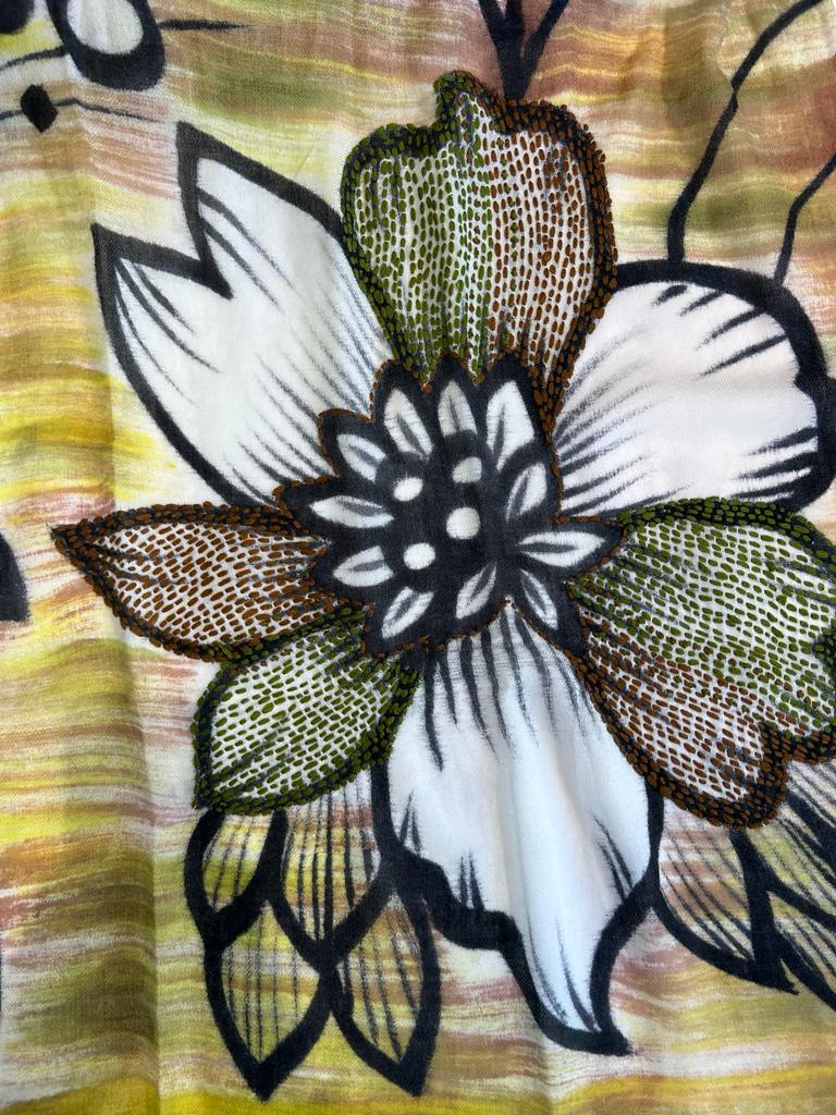 W3-Ibisco Sciarpa 4009 Giallo