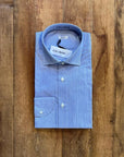 W8-AA0CD2 Camicia Regular Righe Blu Man