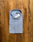 S1-AD0CR2 Camicia Regular Righe Azzurro Man