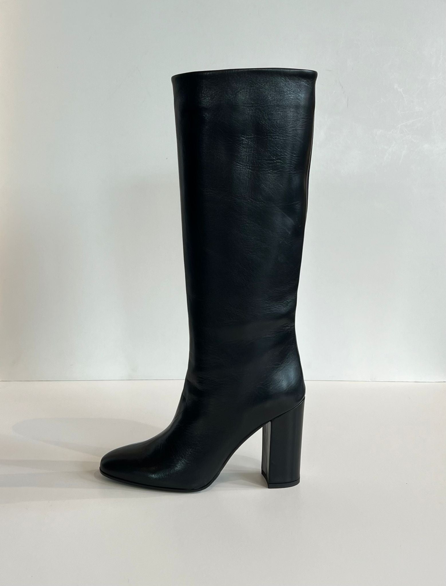 W2-3361 Stivale Nappa Tacco 10cm Nero