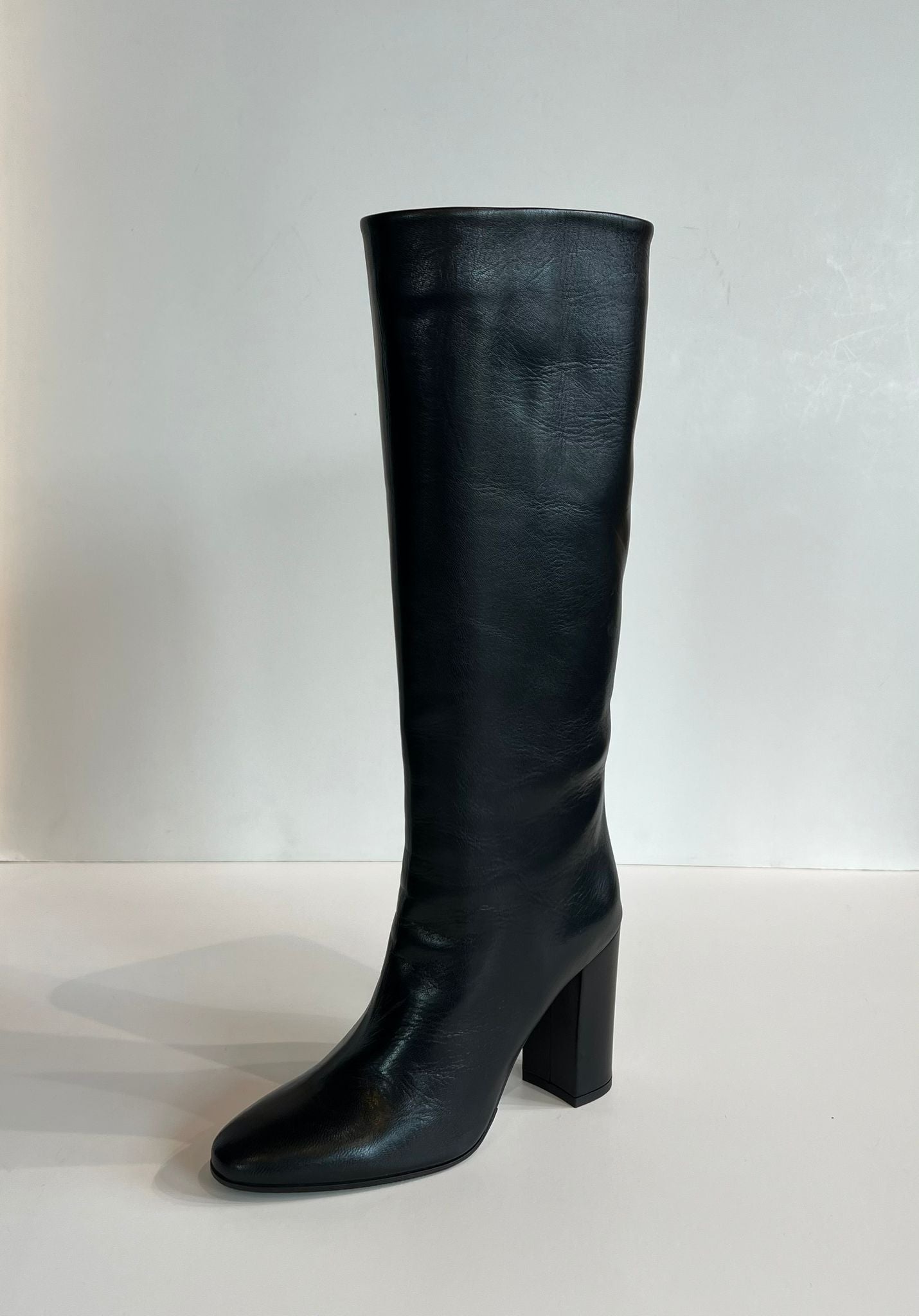 W2-3361 Stivale Nappa Tacco 10cm Nero