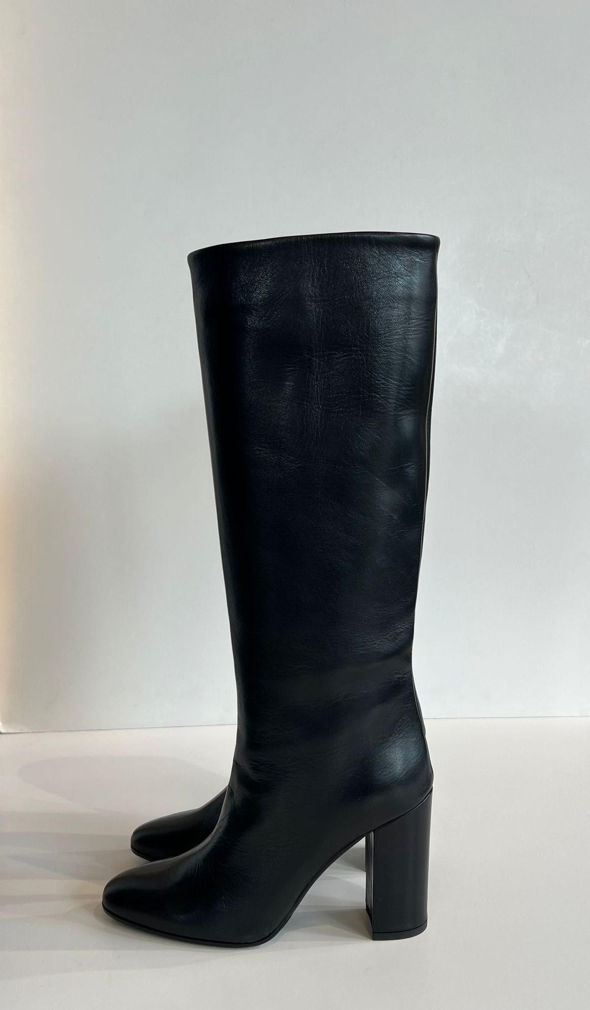 W2-3361 Stivale Nappa Tacco 10cm Nero