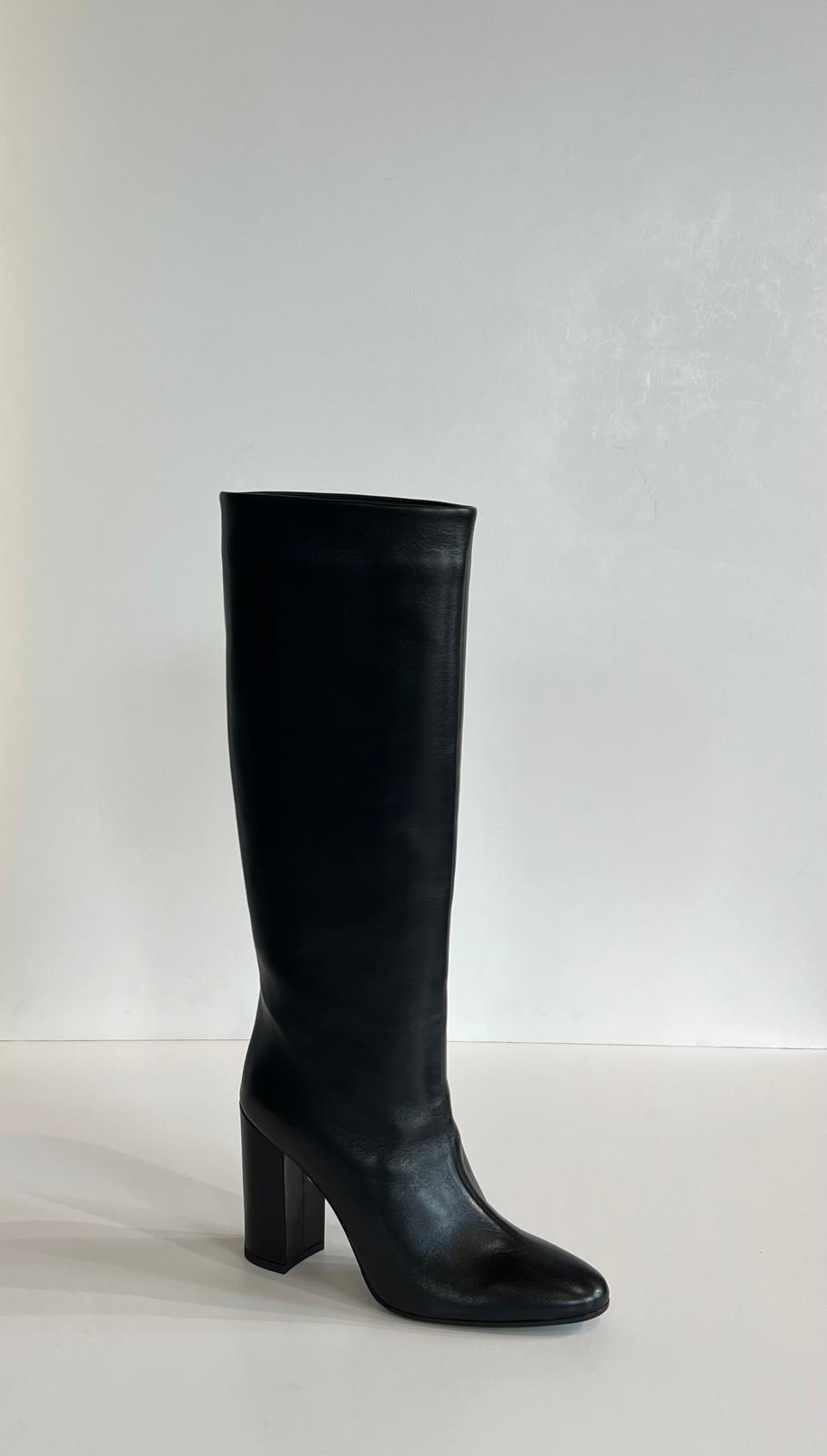 W2-3361 Stivale Nappa Tacco 10cm Nero
