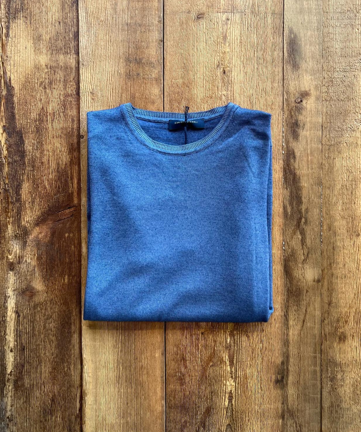 W5-0002 Maglia Lana Girocollo Avio23 Man