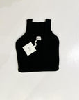 W2-3906 Gilet Polo Nero