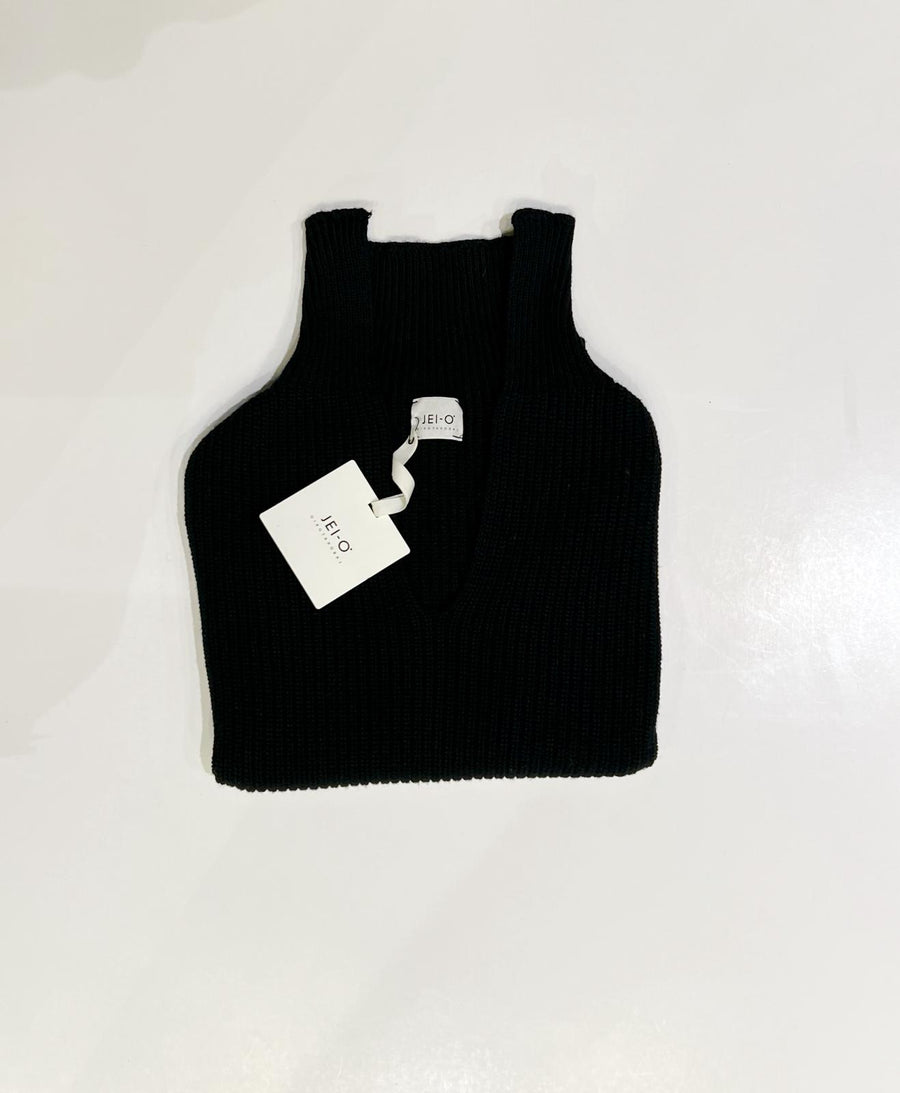 W2-3906 Gilet Polo Nero