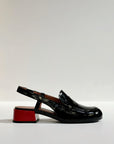 S4-9510 Mocassino Tropez Nero/Rosso