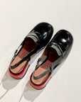 S4-9510 Mocassino Tropez Nero/Rosso