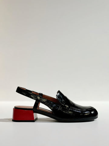 S4-9510 Mocassino Tropez Nero/Rosso