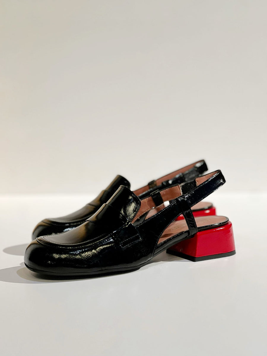 S4-9510 Mocassino Tropez Nero/Rosso