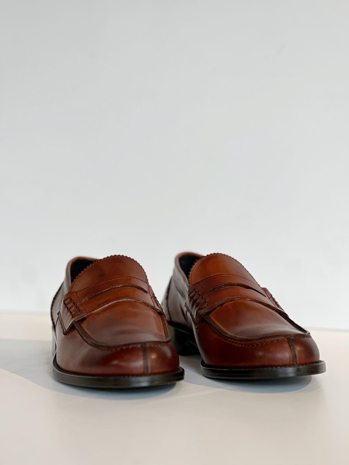 MS10 Mocassino Penny Pelle Cuoio Man