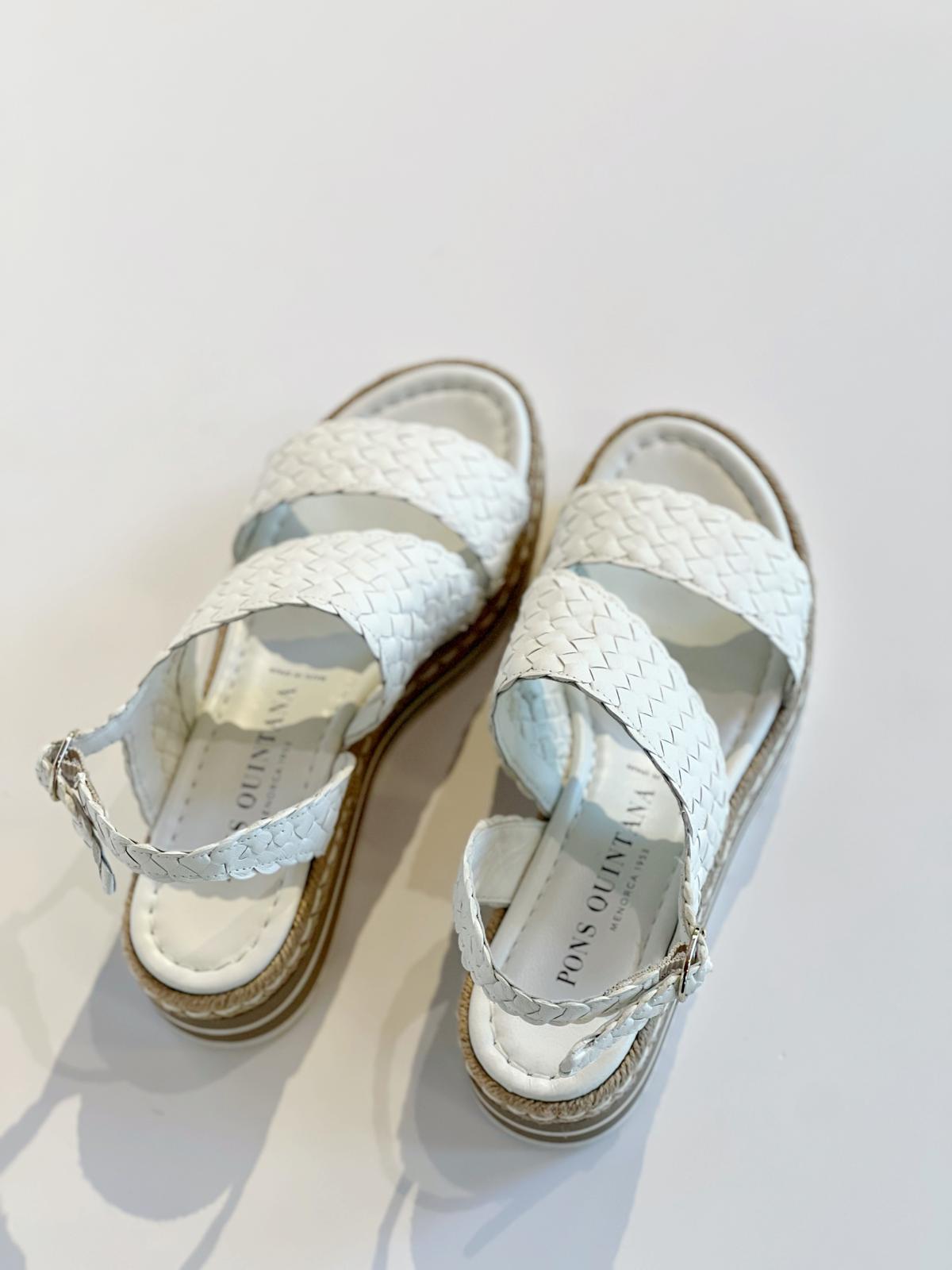 S3-9796 MILAN Sandalo Zeppa Milk