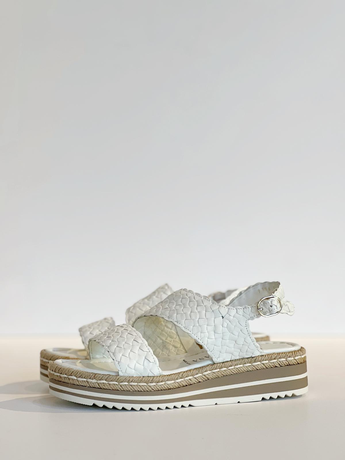 S3-9796 MILAN Sandalo Zeppa Milk