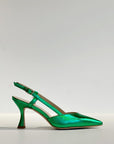 S3-8724 Décolleté Slingback Laminato Menta